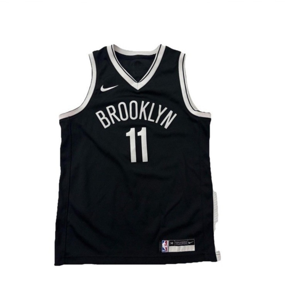 Nike Brooklyn Nets Kyrie Irving NBA Yth‎ M Jersey Black Official Basketball 048